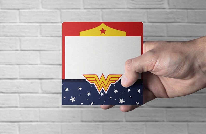 Wonder Woman Party Invitation to print - Etsy México
