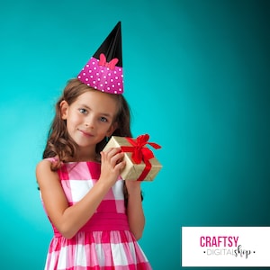Minnie Mouse party hat template ready to print!!