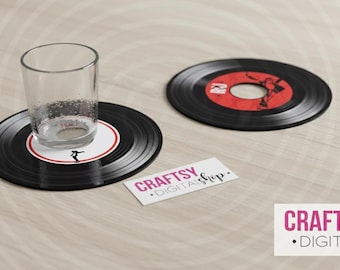 Cover templates for vinyl records by Michael Jackson, perfect for decorating the theme party.