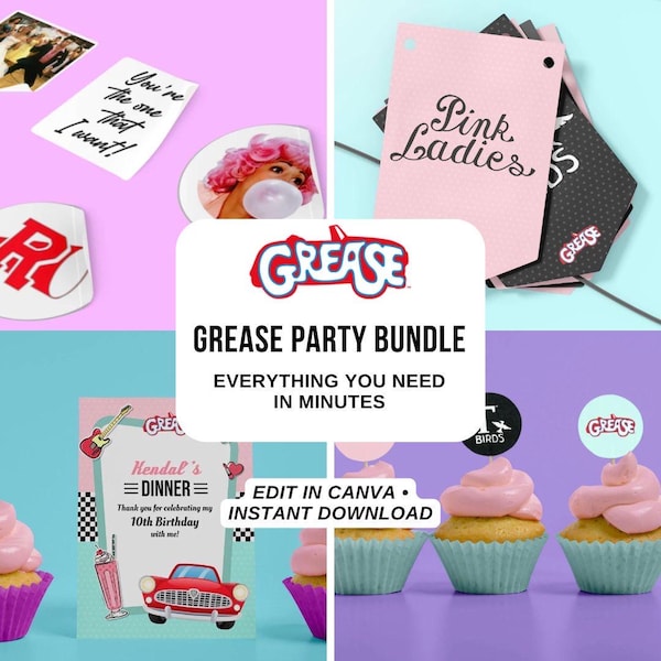Grease Party Bundle – Pink Ladies & T-Birds Theme