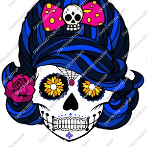 Pinup skull mask template ready to print
