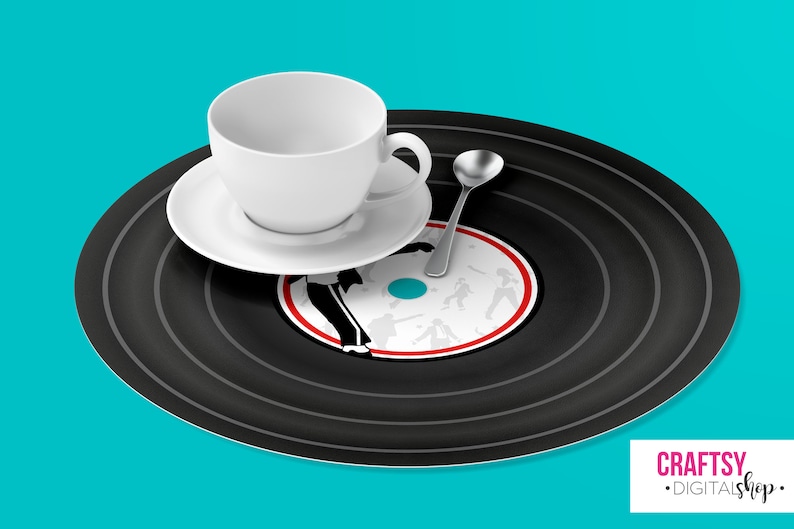 Michael Jackson Vinyl Record Placemat Template. Measures 39 Cm. Etsy