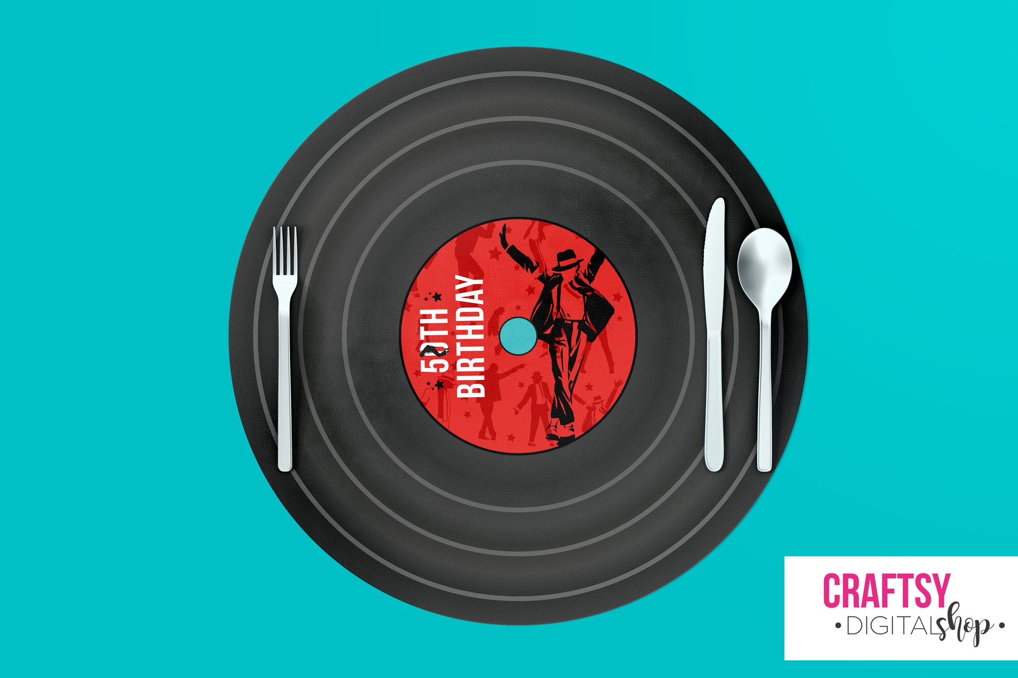 Michael Jackson Vinyl Record Placemat Template. Measures 39 Cm. Etsy