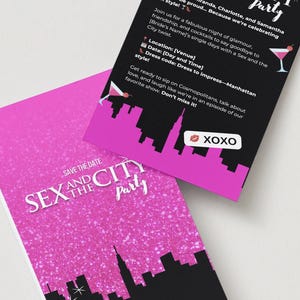 Sex and the City Animated Invitation. Editable on Canva! Get it now.
