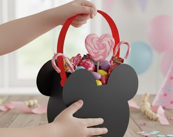 Scatola portaconfetti di Topolino - Modello stampabile fai da te per compleanni e dettagli speciali