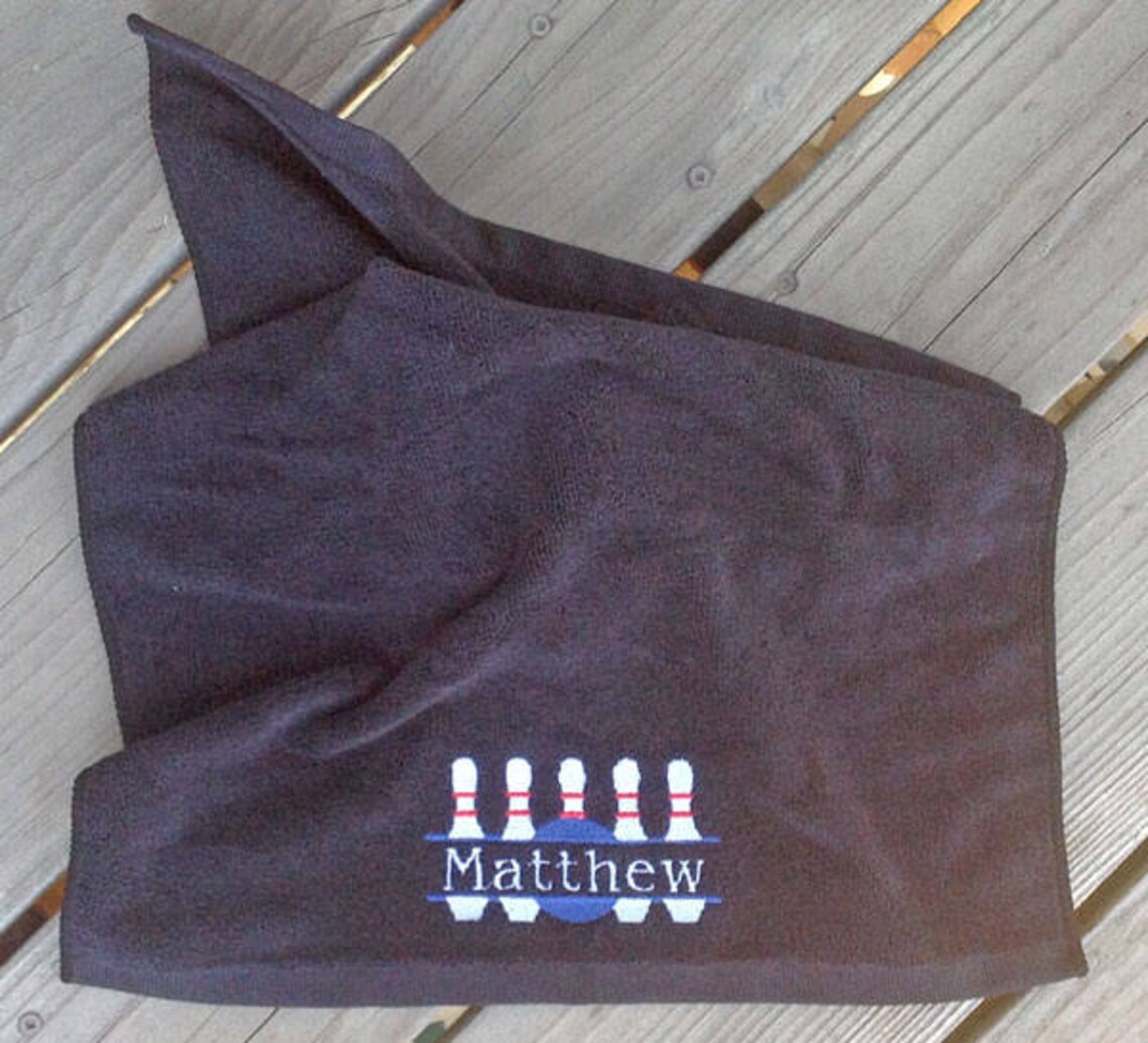 Personalized bowling towel bowling team towels bowling Etsy
