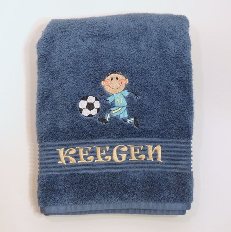 Personalized kids bath towel custom bath towel name on Etsy