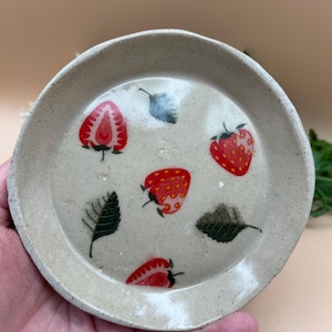 Round Plate, Spoon Rest, Snack Plate, Knick Knack Plate, Trinket Ring Dish, Small Plate, Dessert Jewelry Plate, Birthday Friend Gift