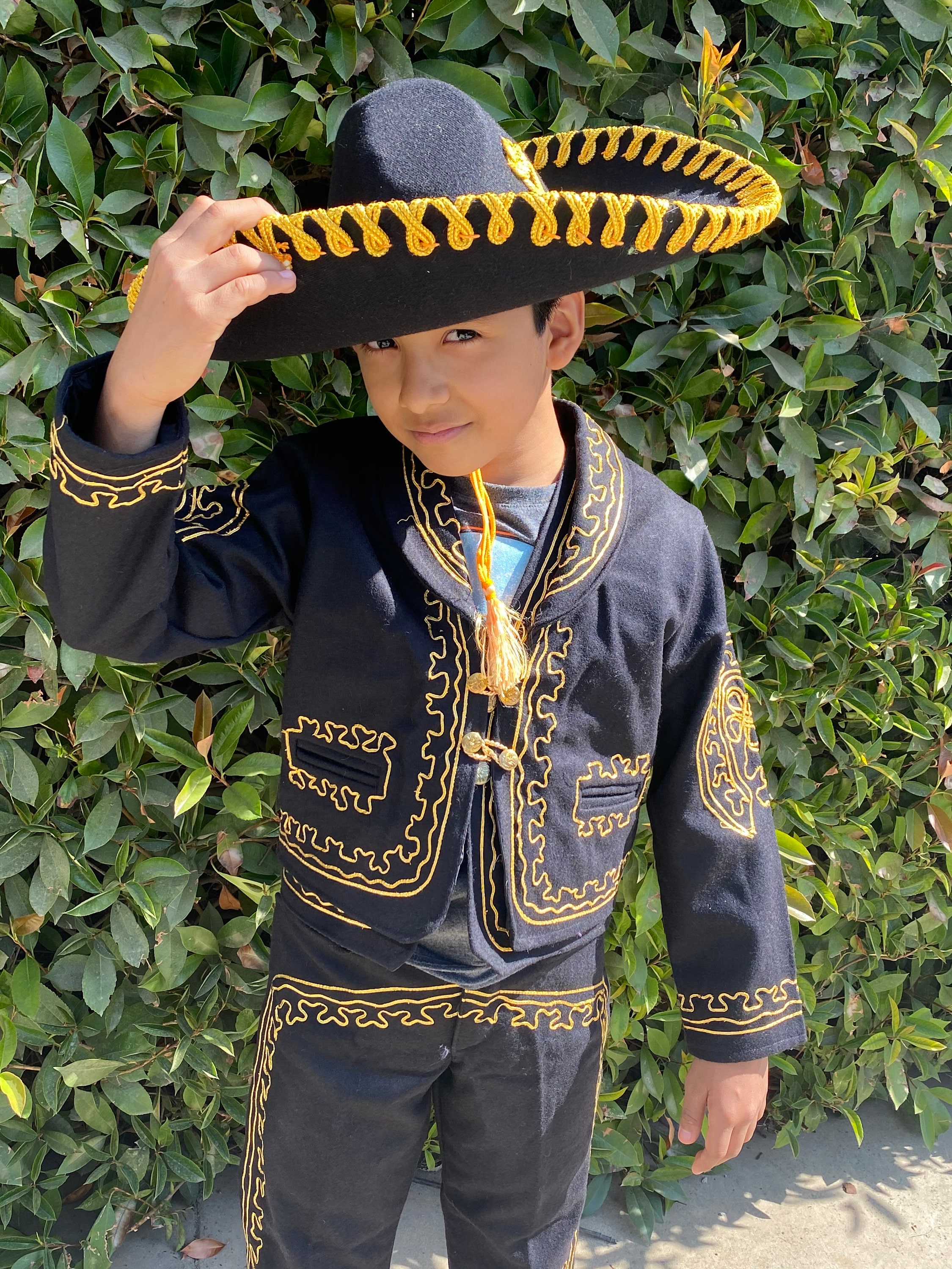 Hierbas práctico Oscuro Traje De Charro - Etsy