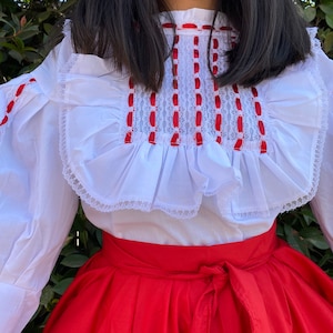 Vestido Monterrey / Vestido de Monterrey (Nuevo Leon) / Vestido de menina Cinco de Mayo / Vestido de menina mexicana / 16 de setembro / Traje de menina Monterrey /