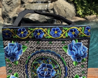 Mexican Tote Bag Machine Embroidery