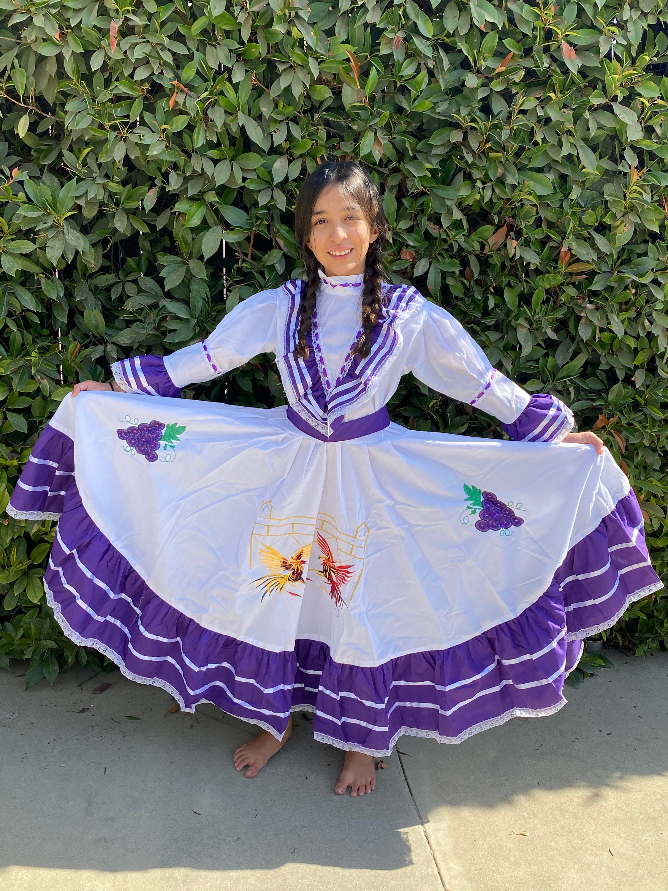 Vestido típico mexicano de Aguascalientes para niña Vestido - Etsy México Vestido típico mexicano de Aguascalientes para niña Vestido - Etsy México