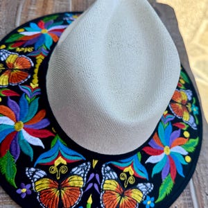 Handmade Embroidered Palm Hat: Mexican Sombrero