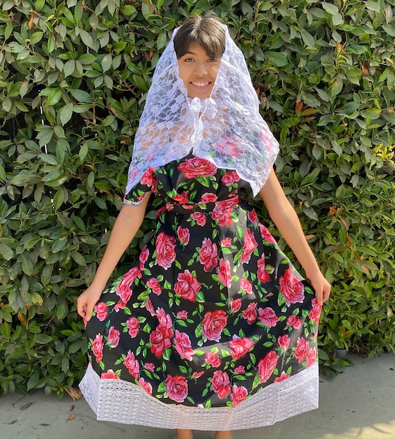 Tehuana Vestido Mexicano para niña Oaxaca Vestido Chica - Etsy México Tehuana Vestido Mexicano para niña Oaxaca Vestido Chica - Etsy México