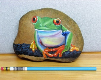 Tree frog painting | Etsy