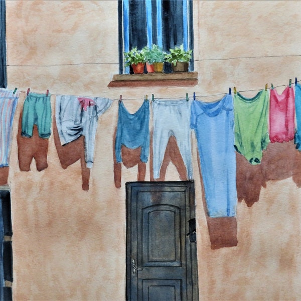 Clothesline Art Etsy