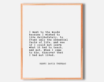 Thoreau quote | Etsy