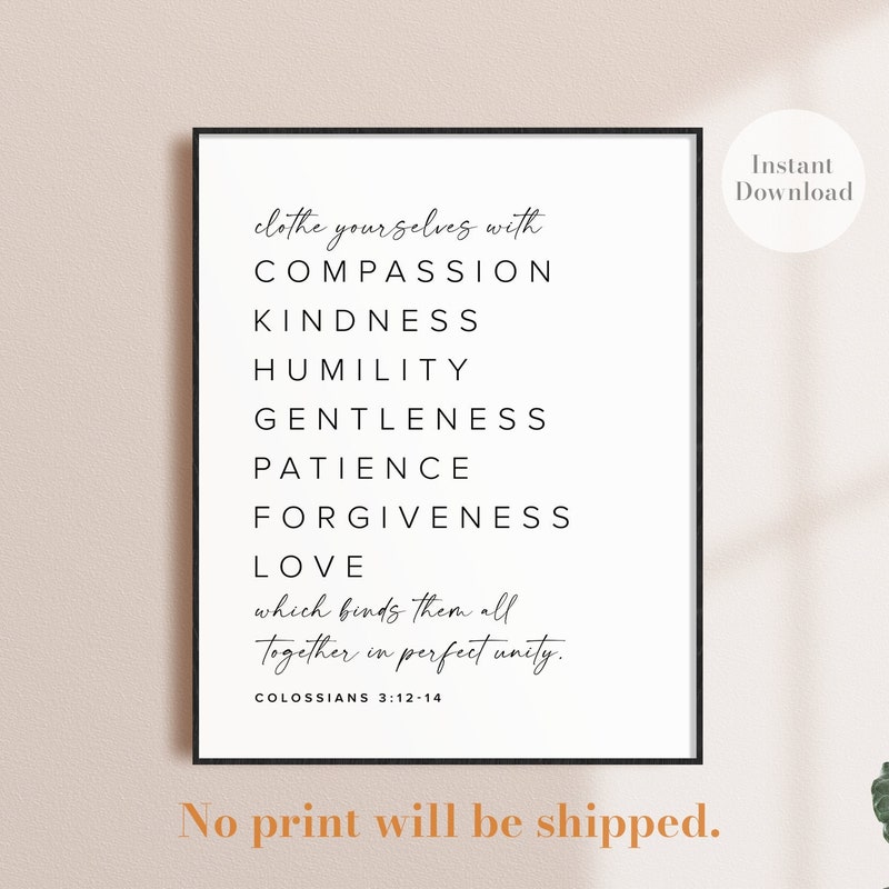Colossians 3: 12 - Etsy
