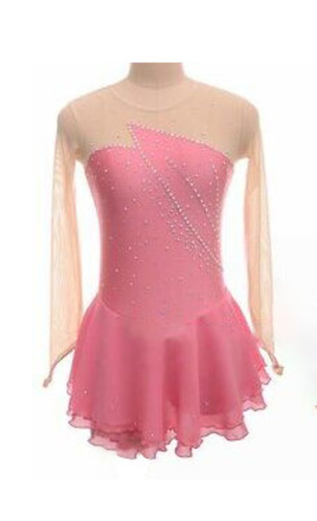 Figure Skating Competition Dress With Crystals Etsy