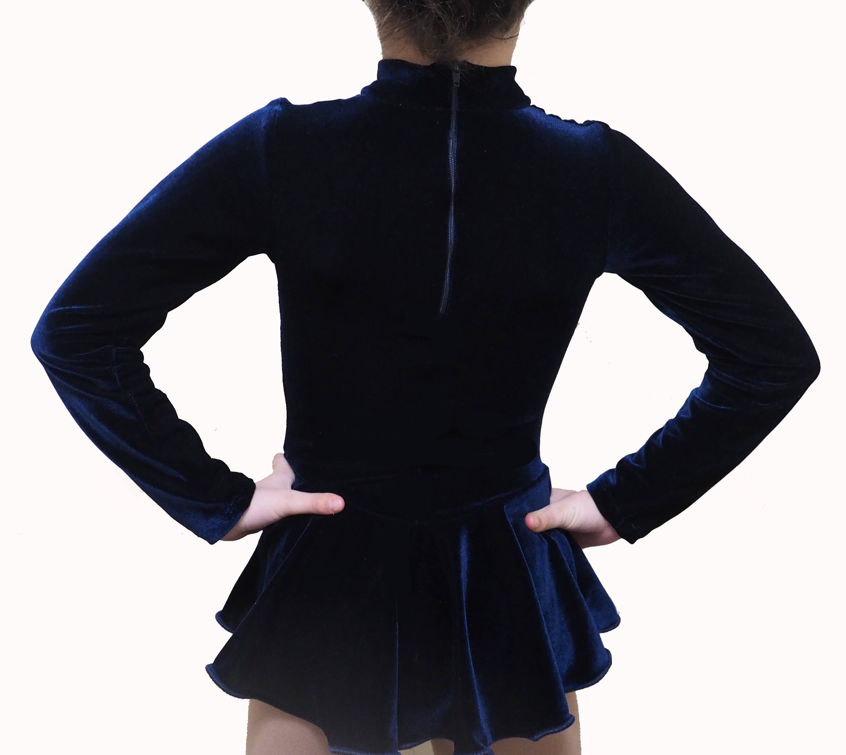 Figure Skating Practice Dress Zipper on back Velvet or Etsy
