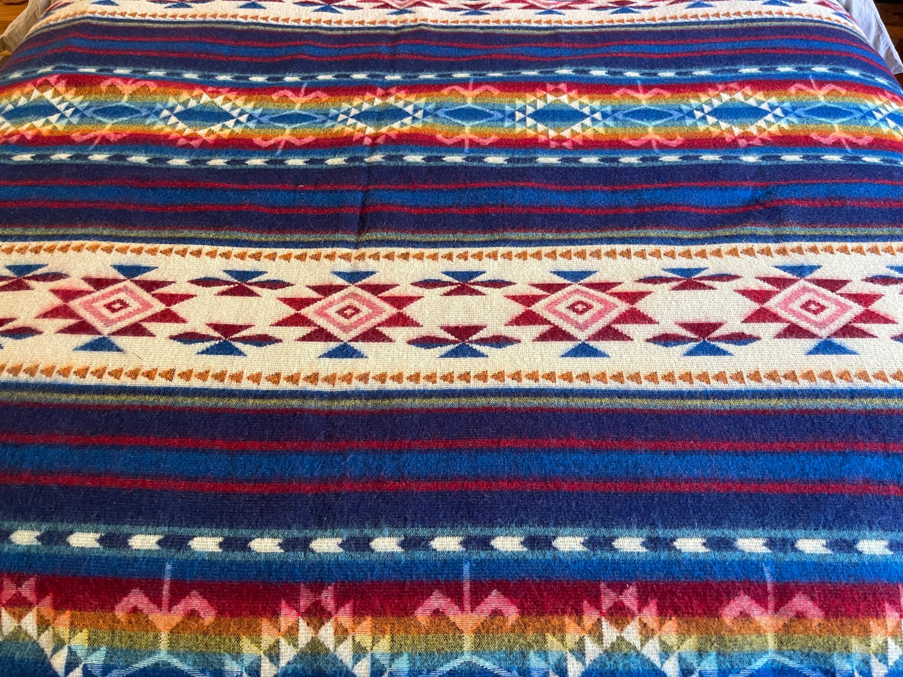 Native American print blanket. Etsy