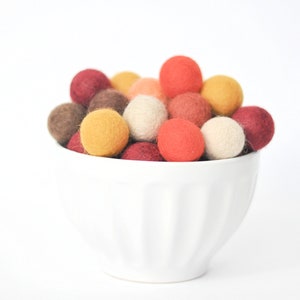 Classic Fall Craft - Wool Felt Balls - Do It Yourself Garland