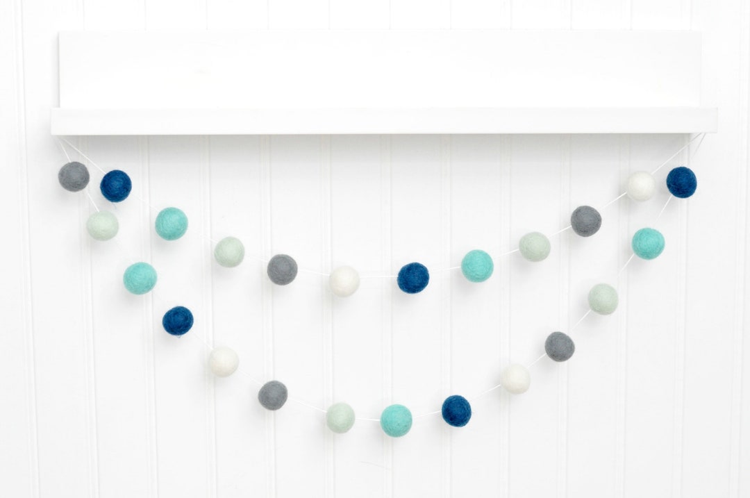 Navy and Mint Boy Nursery Decor, Navy and Aqua Baby Boy Nursery, Mint ...