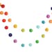 Rainbow Garland, Rainbow Birthday Decorations, Birthday Banner, Party Garland, Pom Pom Garland, Felt Ball Garland, Birthday Bunting, Felt 