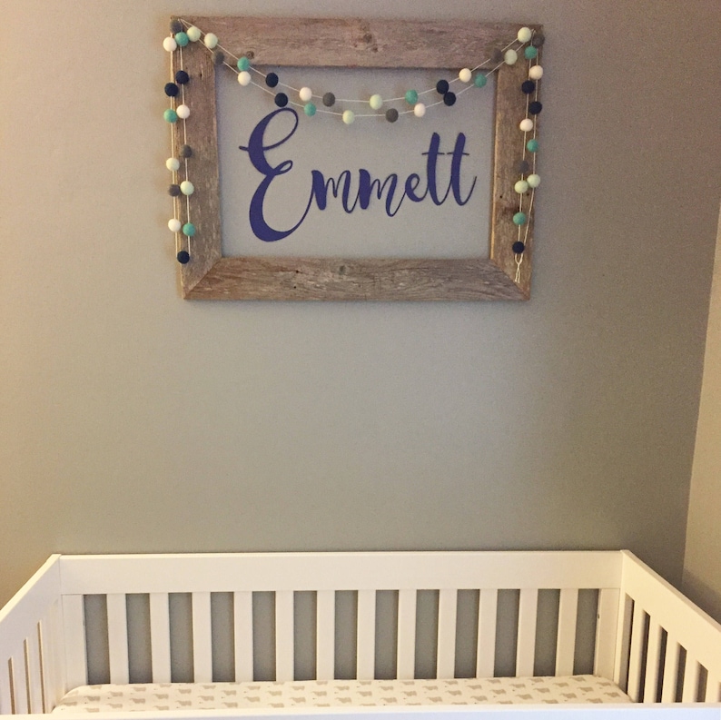 Navy and Mint Boy Nursery Decor Navy and Aqua Baby Boy | Etsy
