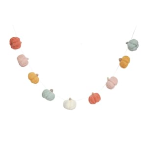 Wool Felt Pumpkin Garland