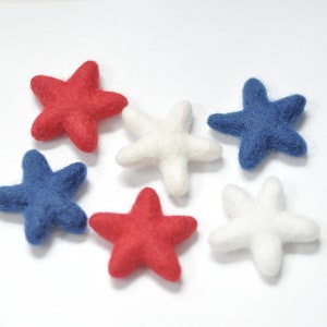 Loose felt stars - Mix and match - Fourth of July Decoration