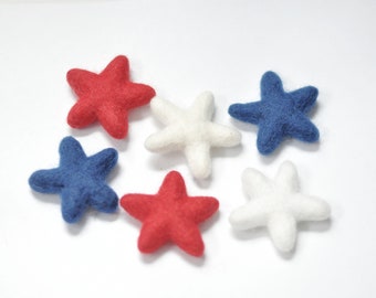 Loose felt stars - Mix and match - Fourth of July Decoration