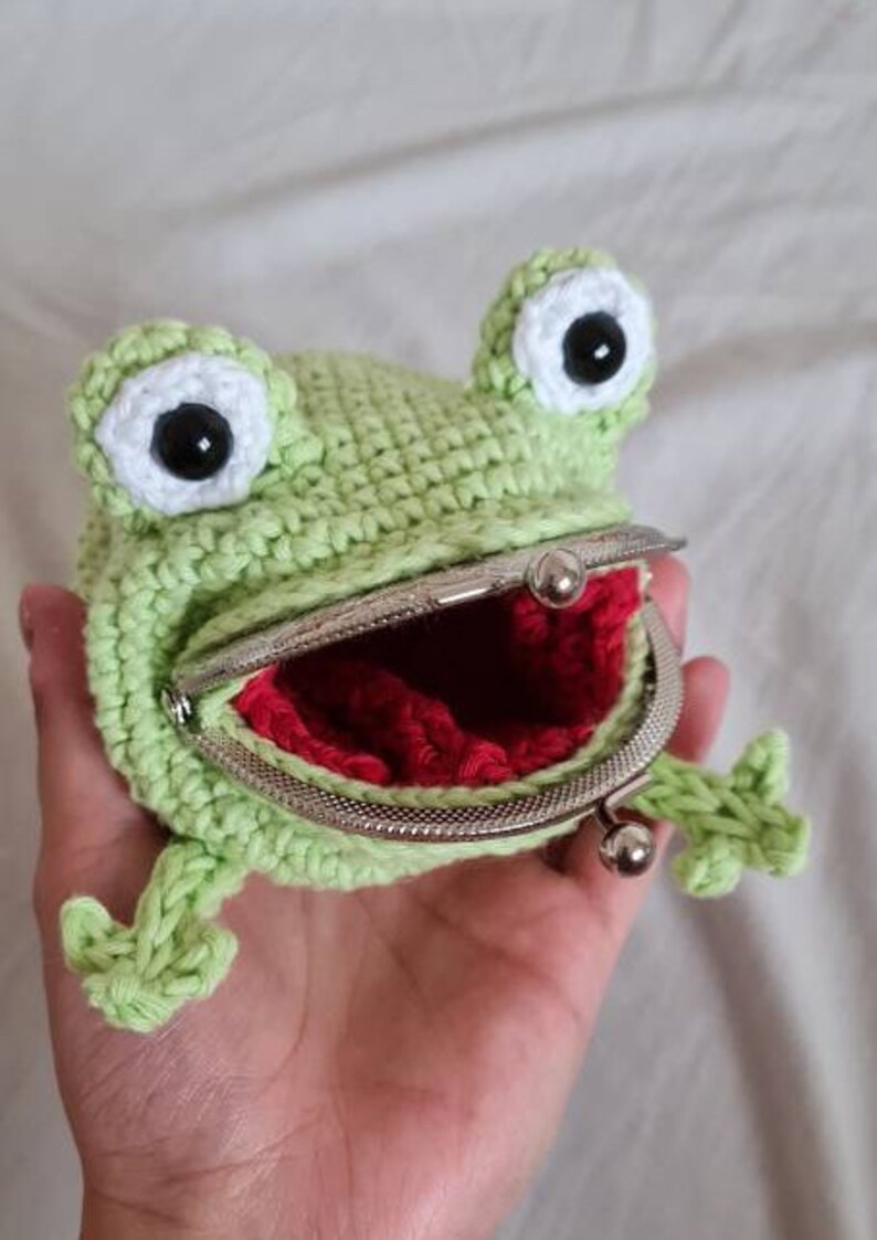 Naruto Frog Kawaii Crochet Coin Purse Wallet Etsy