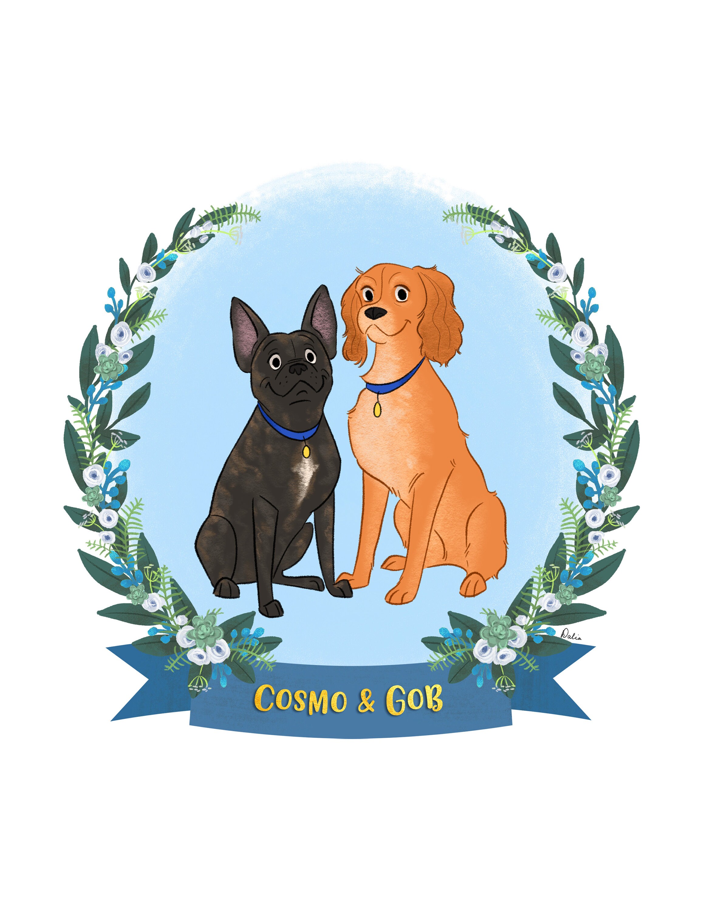 Pet Portrait Custom Pet Portrait Pet Drawing Cartoon Pet Etsy