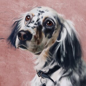 Custom Pet Portrait Canvas Print. Custom Dog Portrait Painting Pet Memorial Gift Ideas