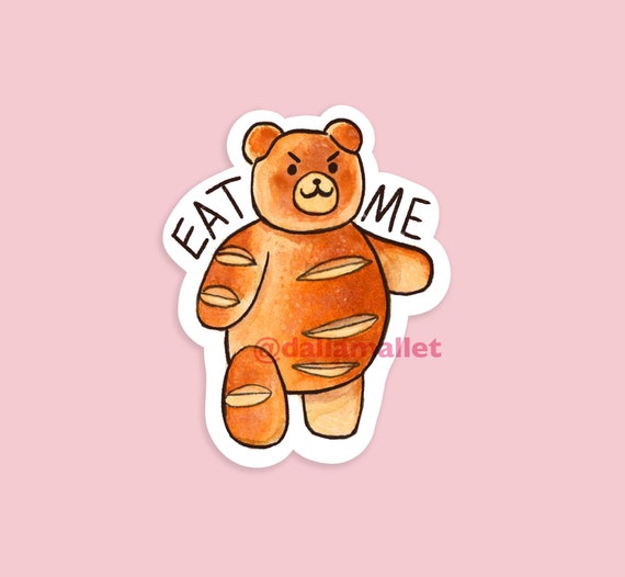 Kawaii Bread Cat Sticker for Sale by Lily mae