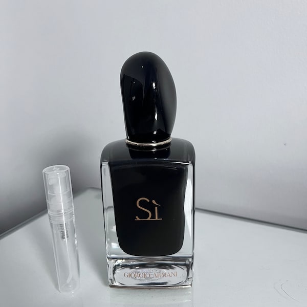 Discontinued Si intense Giorgio Armani sample perfume decant 1ml or 2ml