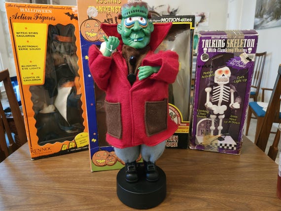 Rocking Frankenstein, Automated, Battery Opearated, Animated, Halloween,  1990's Decoration (shipping Included) (read Description) - Etsy