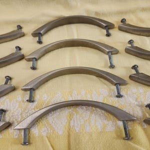 12-Mid-Century Pull-Knobs, Stainless, Metal, Handles, Knobs, Pulls, Cabinet/Dresser Drawer, 5.75" L (Read Description) (Shipping Included) Bild 10