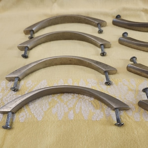 12-Mid-Century Pull-Knobs, Stainless, Metal, Handles, Knobs, Pulls, Cabinet/Dresser Drawer, 5.75" L (Read Description) (Shipping Included) Bild 14