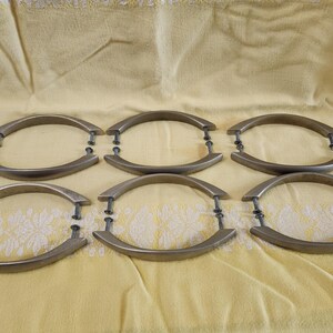 12-Mid-Century Pull-Knobs, Stainless, Metal, Handles, Knobs, Pulls, Cabinet/Dresser Drawer, 5.75" L (Read Description) (Shipping Included) Bild 8