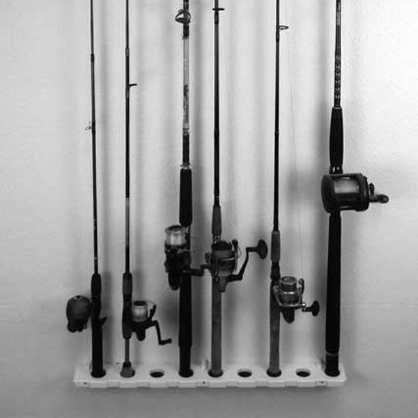 Vertical Fishing Rod Wall Rack - Etsy