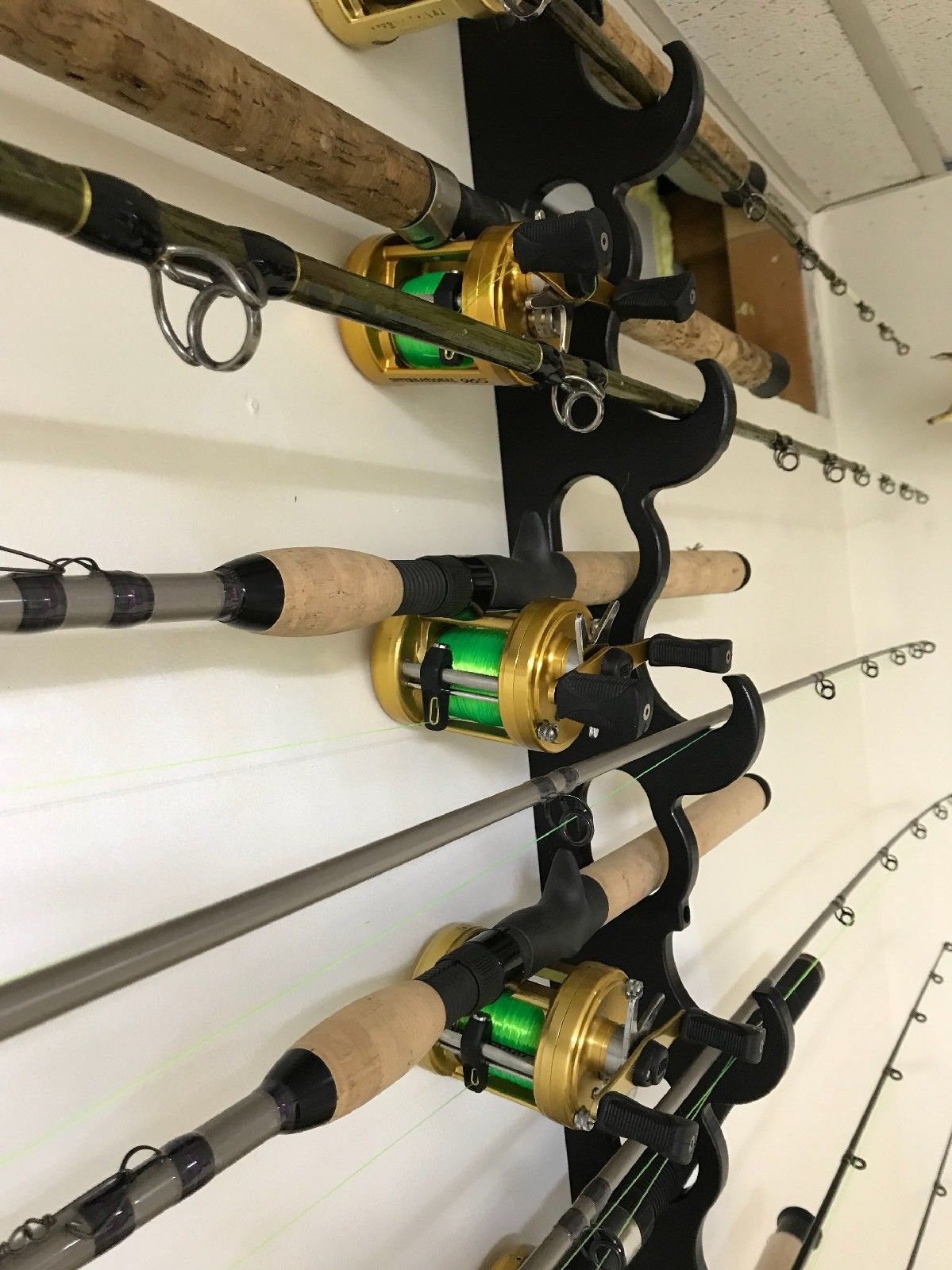 best fishing rod and reel storage PeBro Holder, Fishing Pole Holders for Garage, Fishing Rod Holders for Garage, Fishing Pole Holder for Rod Tackle Box Storage, Premium Fishing Gifts for Men, Fishing Gear Organizer grade materials this fishing role stand is easy to clean and safe for the outdoors. VEVOR Fishing Rod Holder Best