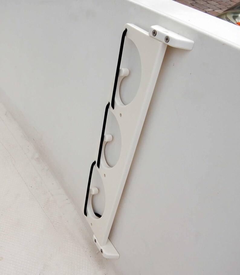 3 Fishing Rod Pole Reel Folding Holder Gunwale Boat Rack Etsy