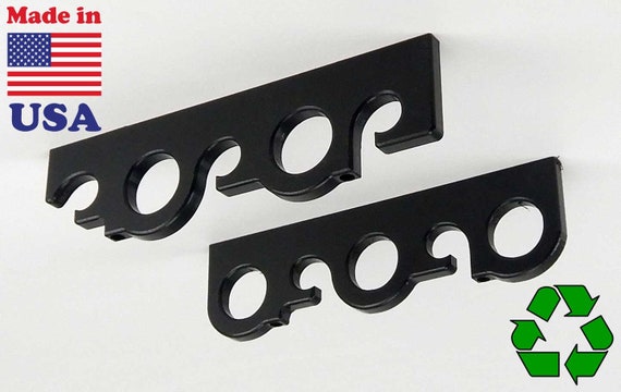ceiling fishing pole clips Made in the USA Rod Rack | Wall or Mounted Keep your entire fishing arsenal perfectly organized and ready to go Booms Fishing WV4 Fishing Pole
