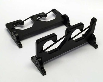 2 Fishing Rod Pole Reel Folding Holder Gunwale Boat Rack Bungee