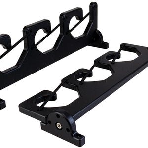 3 Fishing Rod Pole Reel Folding Holder Gunwale Boat Rack Bungee Low Profile