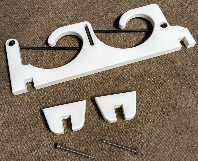 2 Fishing Rod Pole Reel Holder Gunwale Boat Mount Rack Bungee Etsy