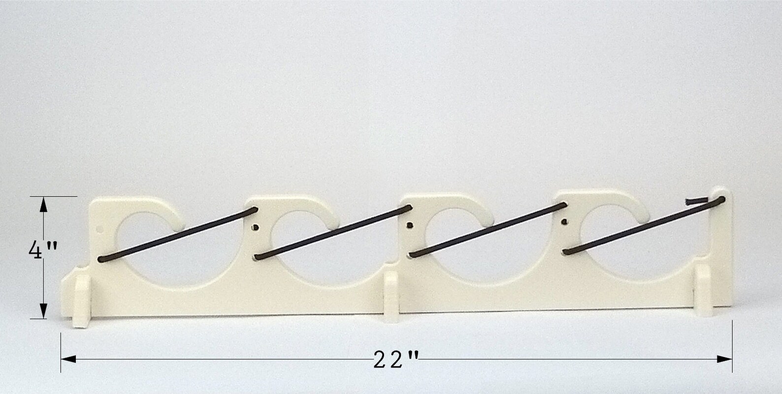 4 Fishing Rod Pole Reel Holder Gunwale Boat Mount Rack Bungee Etsy