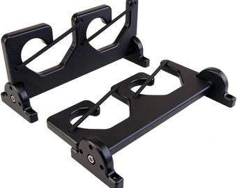 Folding Fishing Rod Holder – Gunwale Mount, Bungee Rack (Set of 2)
